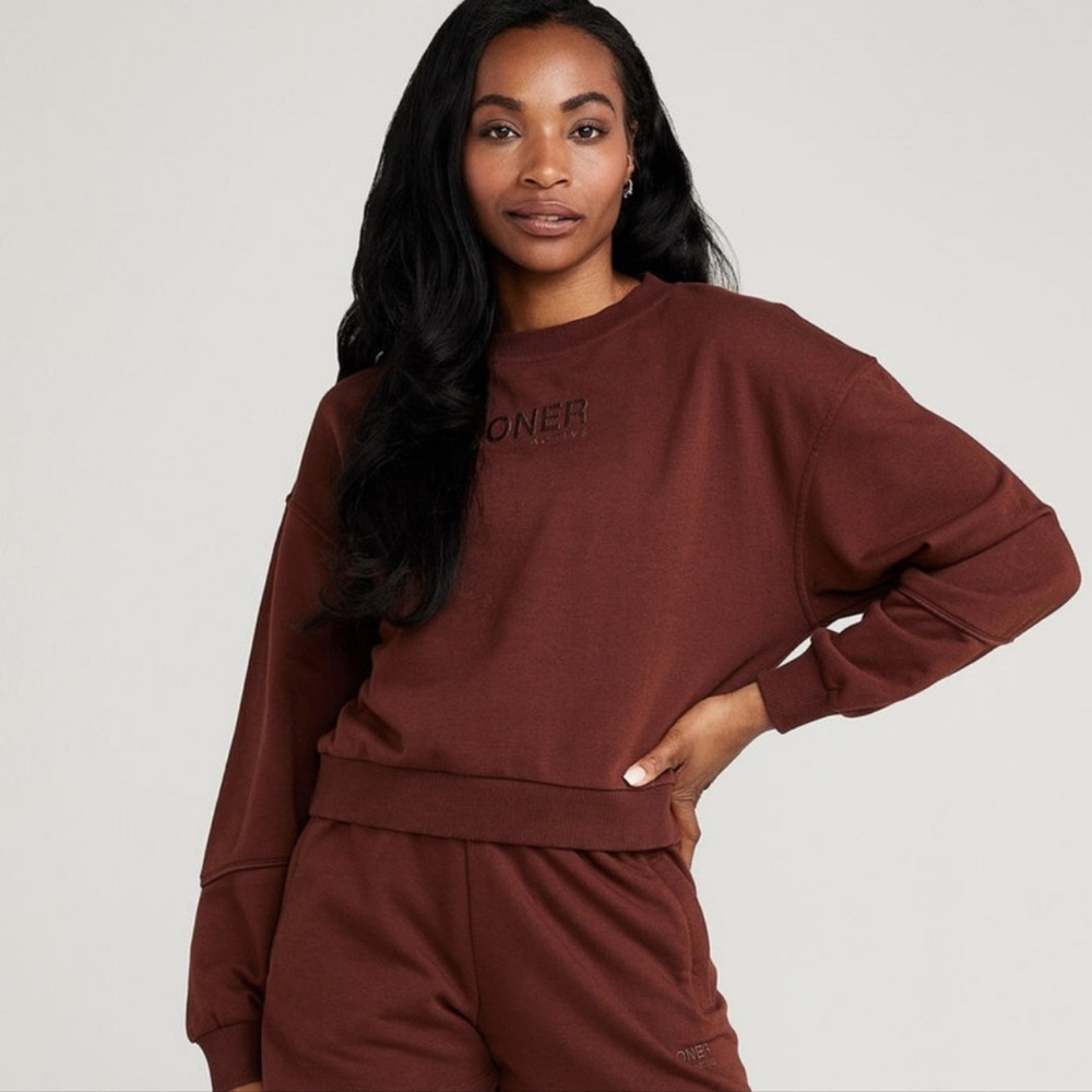 Oner Active Classic Lounge Crew Neck in Deep Cocoa